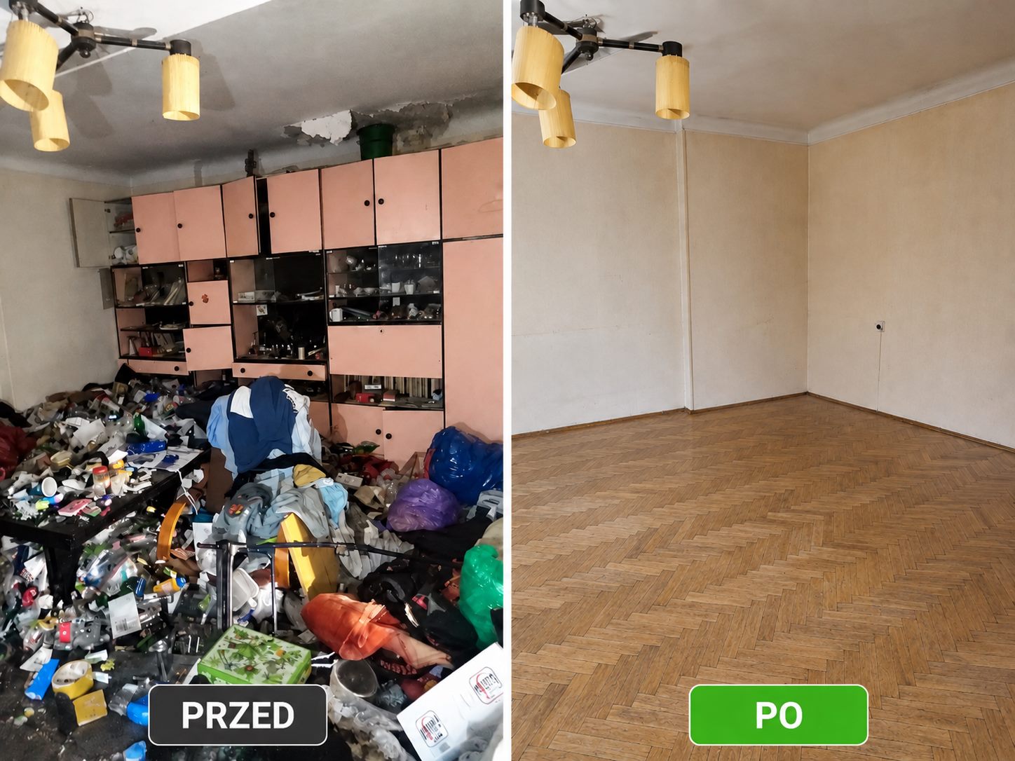 Realizacja: Opróżnianie zagraconego mieszkania w jeden dzień