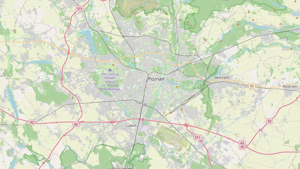 Mapa: Poznań